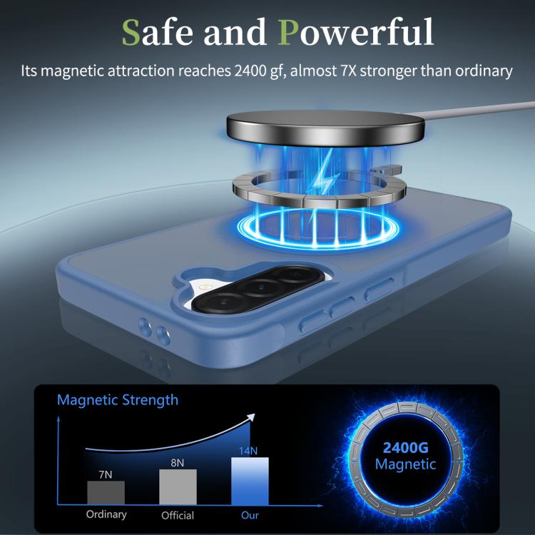 For Samsung Galaxy A37 5G Skin Feel TPU Hybrid PC MagSafe Phone Case