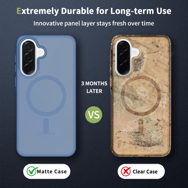 For Samsung Galaxy A37 5G Skin Feel TPU Hybrid PC MagSafe Phone Case
