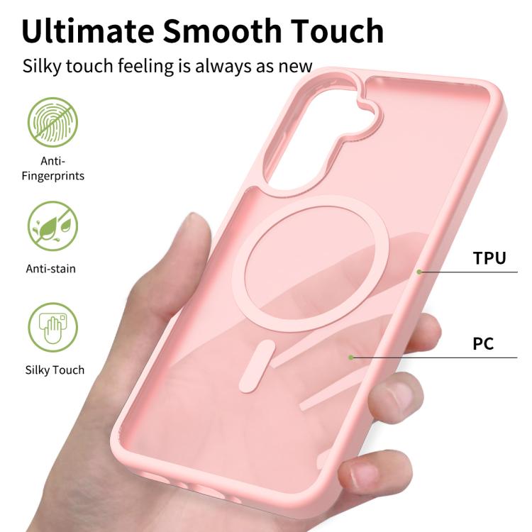 For Samsung Galaxy A37 5G Skin Feel TPU Hybrid PC MagSafe Phone Case