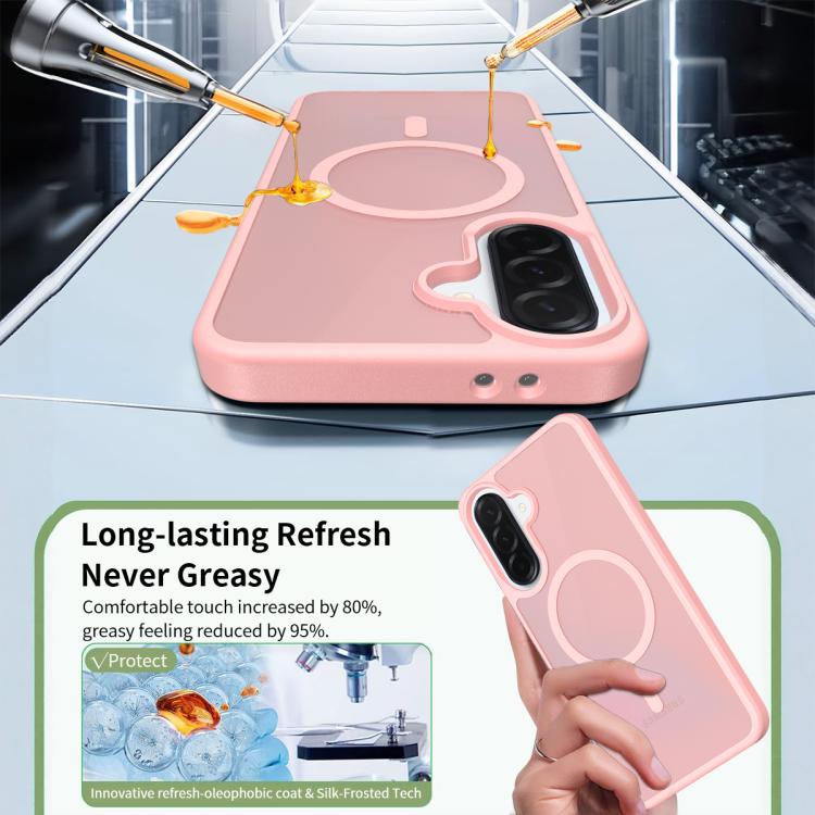 For Samsung Galaxy A37 5G Skin Feel TPU Hybrid PC MagSafe Phone Case
