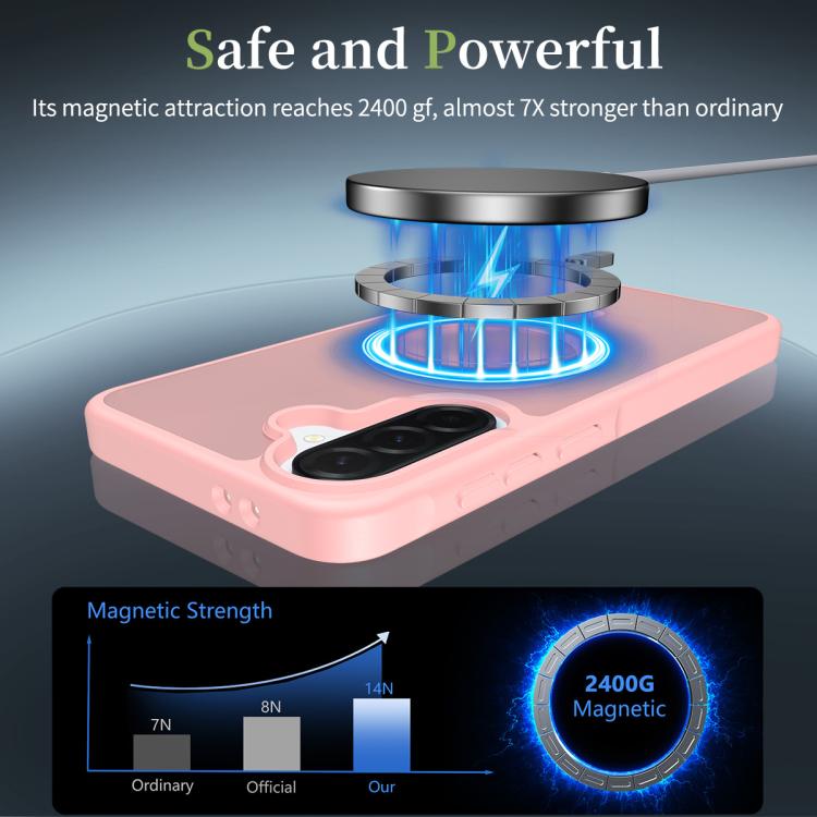 For Samsung Galaxy A37 5G Skin Feel TPU Hybrid PC MagSafe Phone Case