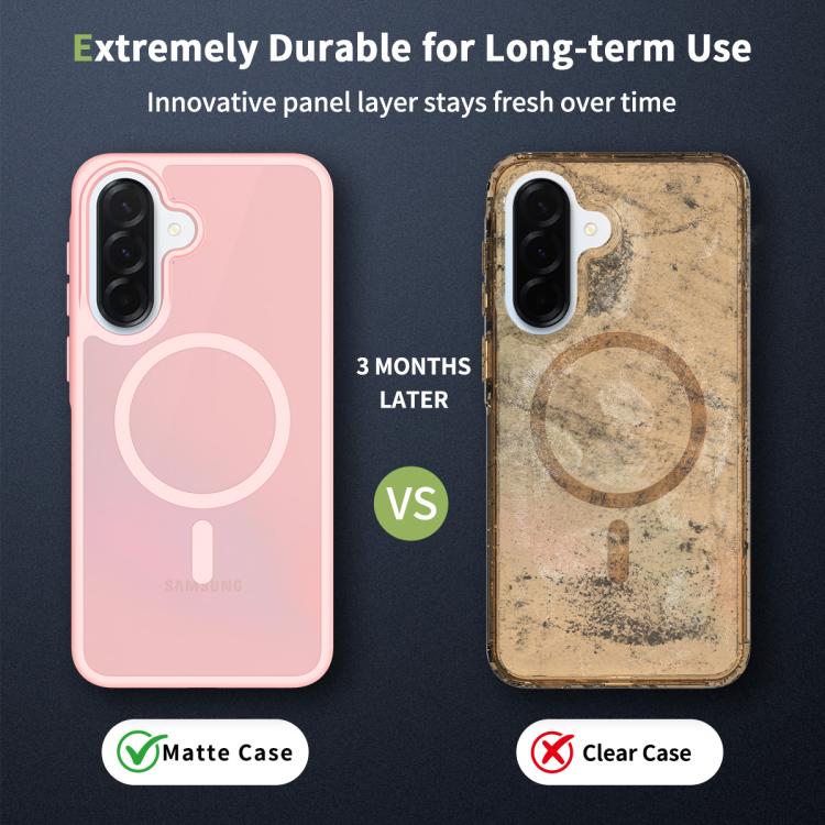 For Samsung Galaxy A37 5G Skin Feel TPU Hybrid PC MagSafe Phone Case