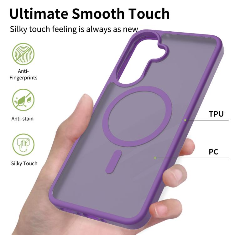 For Samsung Galaxy A37 5G Skin Feel TPU Hybrid PC MagSafe Phone Case