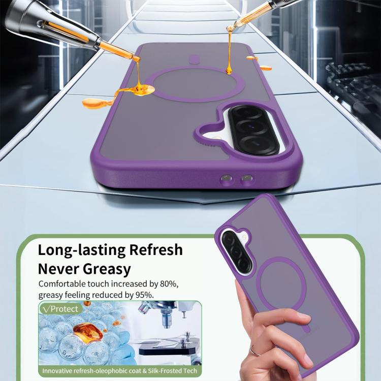 For Samsung Galaxy A37 5G Skin Feel TPU Hybrid PC MagSafe Phone Case