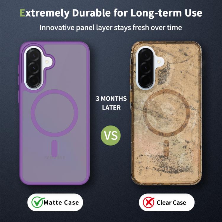 For Samsung Galaxy A37 5G Skin Feel TPU Hybrid PC MagSafe Phone Case