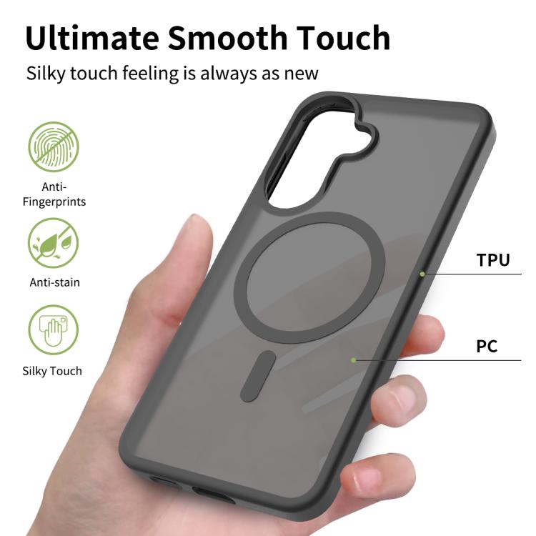 For Samsung Galaxy A57 5G Skin Feel TPU Hybrid PC MagSafe Phone Case