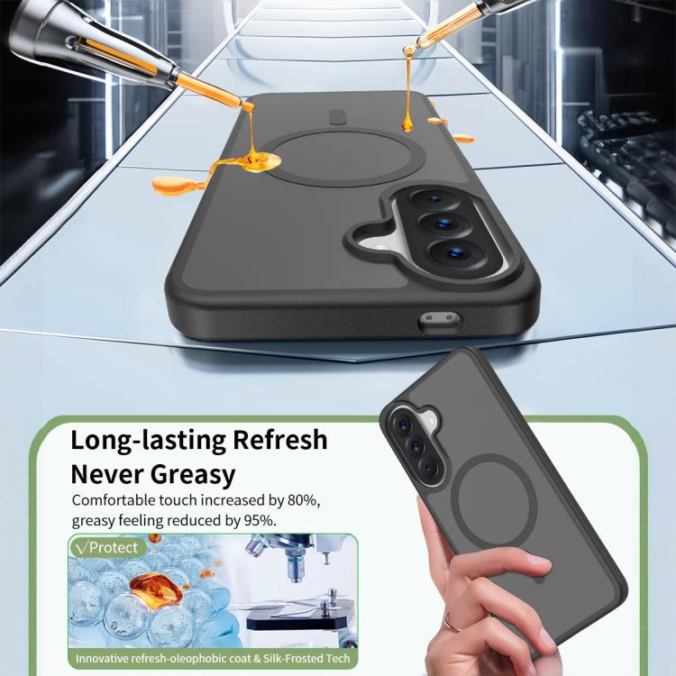 For Samsung Galaxy A57 5G Skin Feel TPU Hybrid PC MagSafe Phone Case