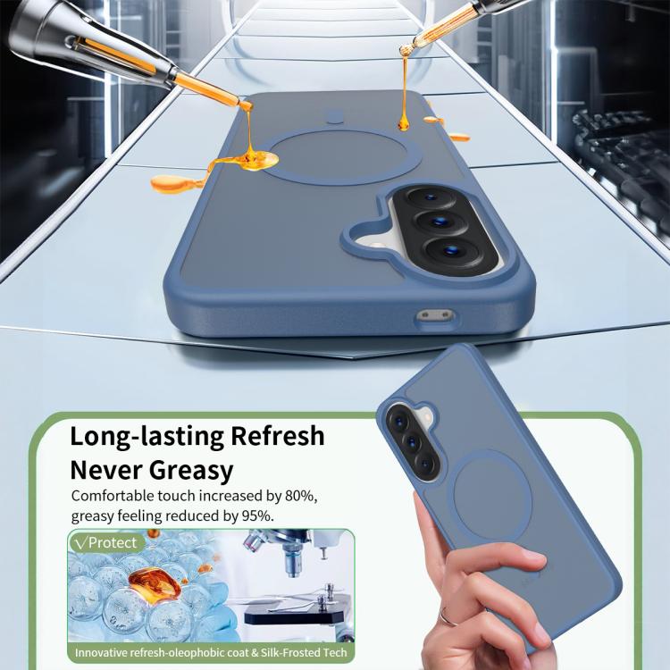 For Samsung Galaxy A57 5G Skin Feel TPU Hybrid PC MagSafe Phone Case