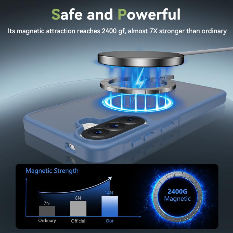 For Samsung Galaxy A57 5G Skin Feel TPU Hybrid PC MagSafe Phone Case