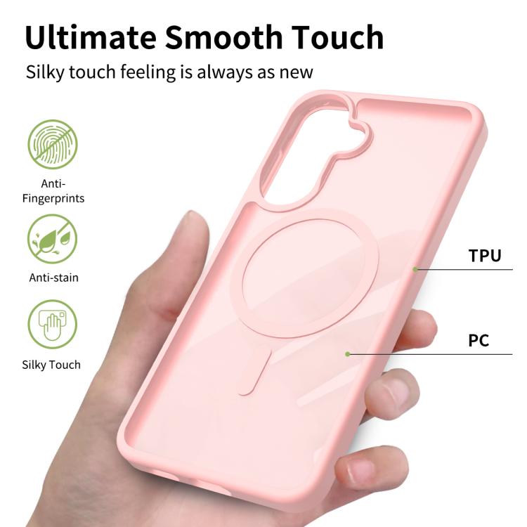 For Samsung Galaxy A57 5G Skin Feel TPU Hybrid PC MagSafe Phone Case