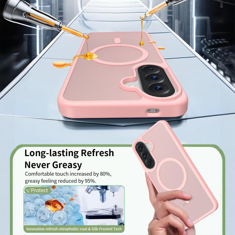 For Samsung Galaxy A57 5G Skin Feel TPU Hybrid PC MagSafe Phone Case