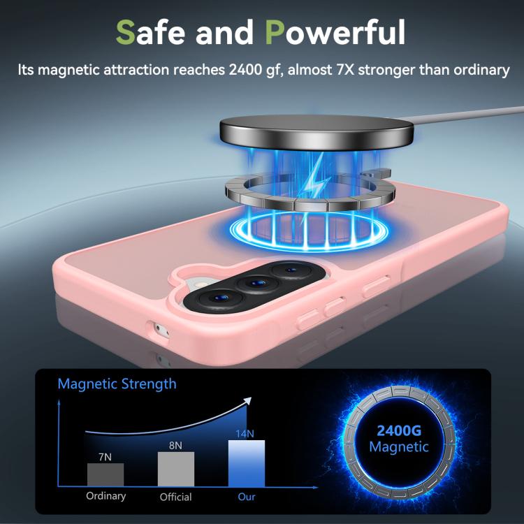 For Samsung Galaxy A57 5G Skin Feel TPU Hybrid PC MagSafe Phone Case