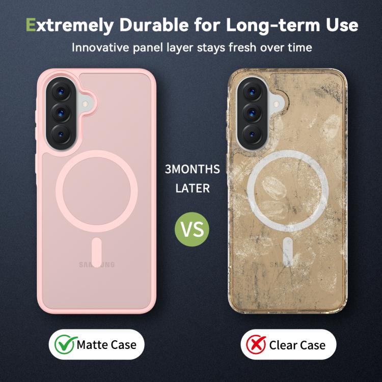 For Samsung Galaxy A57 5G Skin Feel TPU Hybrid PC MagSafe Phone Case