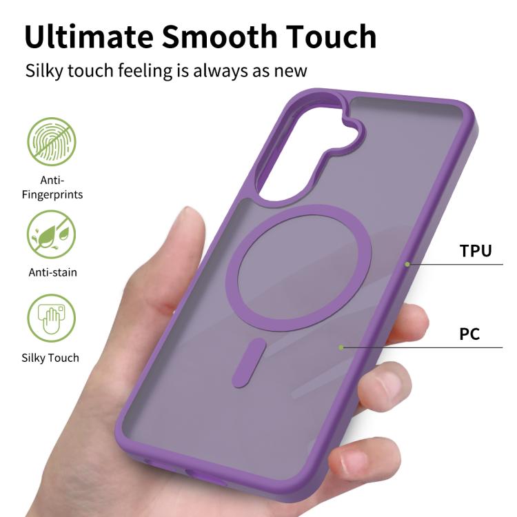 For Samsung Galaxy A57 5G Skin Feel TPU Hybrid PC MagSafe Phone Case