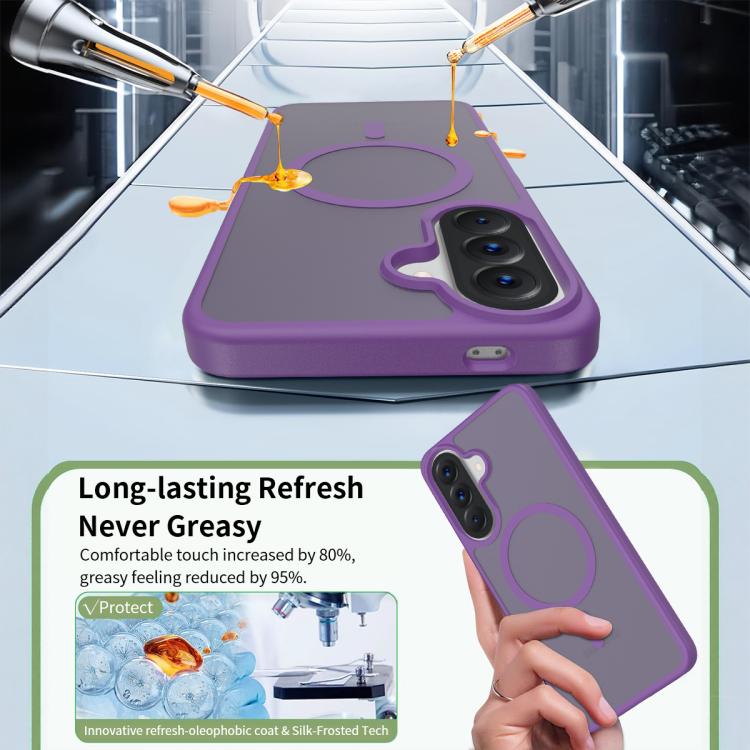 For Samsung Galaxy A57 5G Skin Feel TPU Hybrid PC MagSafe Phone Case