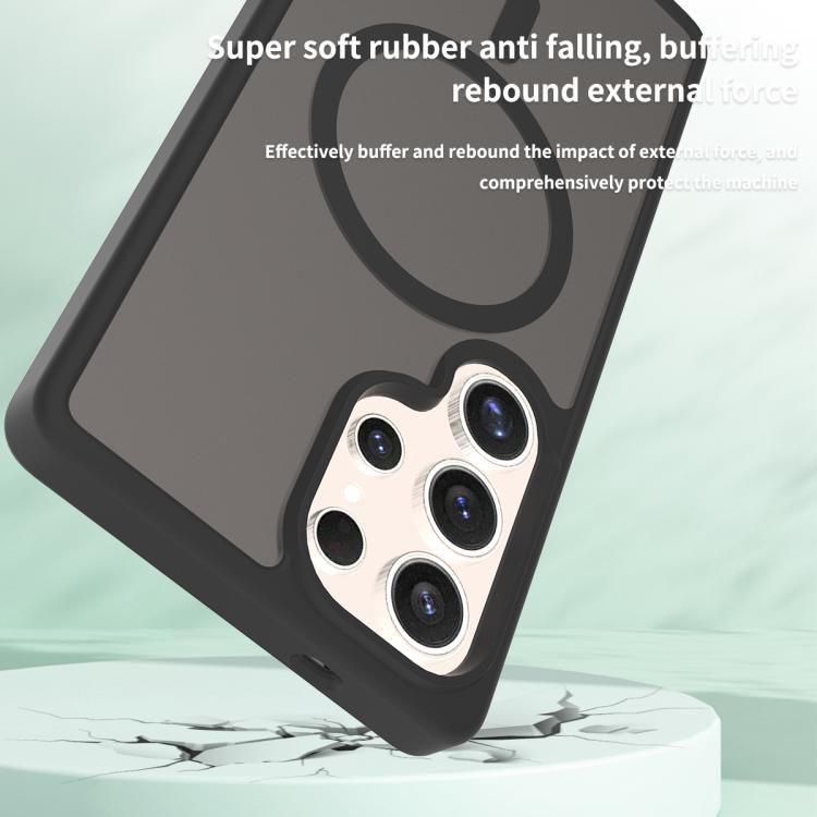 For Samsung Galaxy S25 Ultra 5G Skin Feel TPU Hybrid PC MagSafe Phone Case