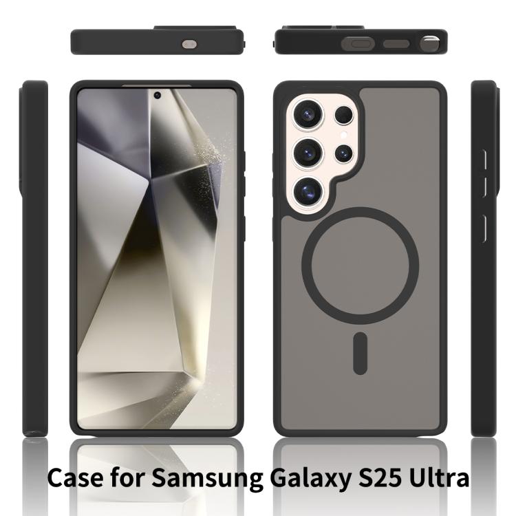 For Samsung Galaxy S25 Ultra 5G Skin Feel TPU Hybrid PC MagSafe Phone Case