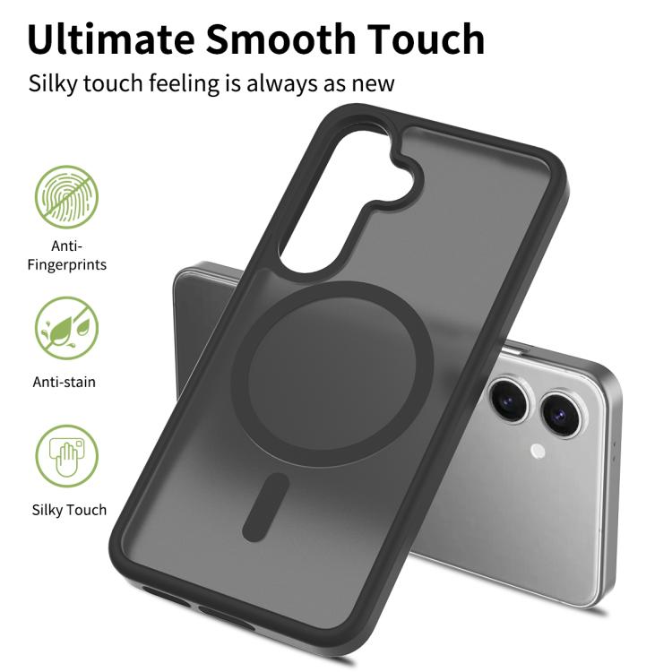 For Samsung Galaxy S25 / S24 5G Skin Feel TPU Hybrid PC MagSafe Phone Case