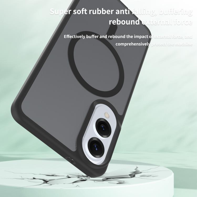 For Samsung Galaxy S25 Edge 5G Skin Feel TPU Hybrid PC MagSafe Phone Case