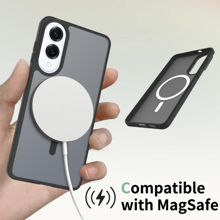 For Samsung Galaxy S25 Edge 5G Skin Feel TPU Hybrid PC MagSafe Phone Case