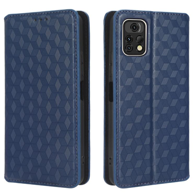 For Umidigi A13 Pro 5G Cubic Grid Texture Flip Leather Phone Case