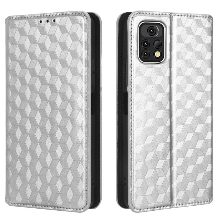 For Umidigi A13 Pro 5G Cubic Grid Texture Flip Leather Phone Case