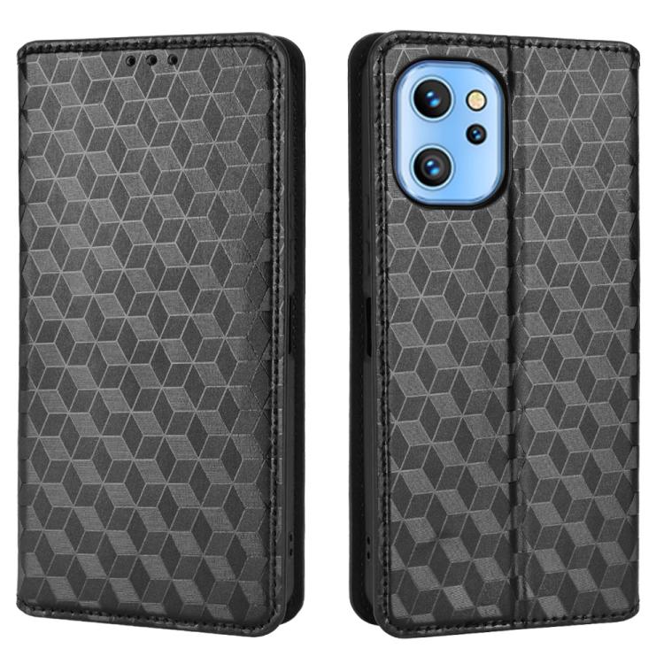 For Umidigi A13 / A13S / A13 Pro Cubic Grid Texture Flip Leather Phone Case