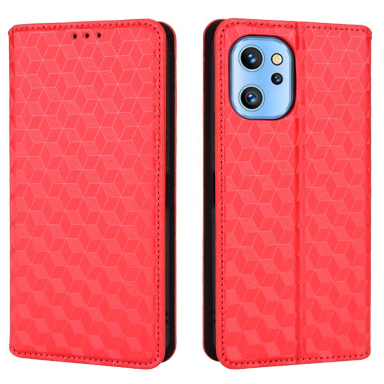 For Umidigi A13 / A13S / A13 Pro Cubic Grid Texture Flip Leather Phone Case