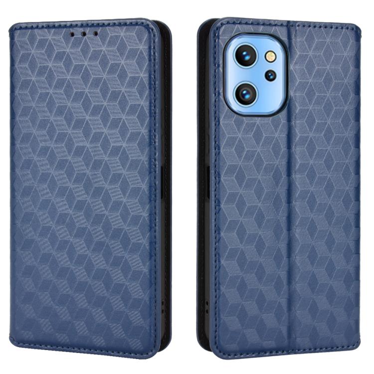 For Umidigi A13 / A13S / A13 Pro Cubic Grid Texture Flip Leather Phone Case