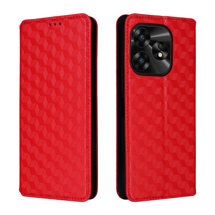 For Umidigi A15 / A15C / A15T Cubic Grid Texture Flip Leather Phone Case