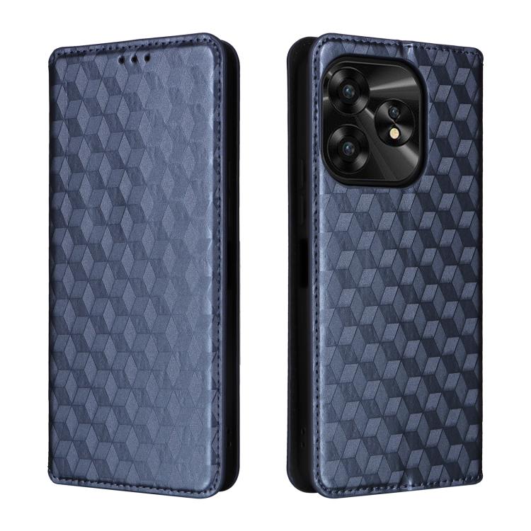 For Umidigi A15 / A15C / A15T Cubic Grid Texture Flip Leather Phone Case
