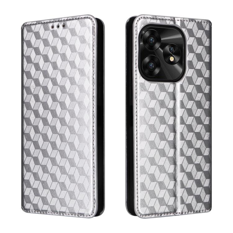 For Umidigi A15 / A15C / A15T Cubic Grid Texture Flip Leather Phone Case