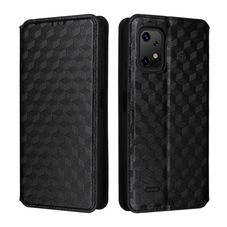 For Umidigi Bison X20 Cubic Grid Texture Flip Leather Phone Case