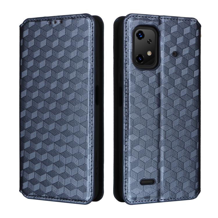 For Umidigi Bison X20 Cubic Grid Texture Flip Leather Phone Case