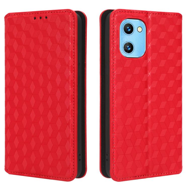 For Umidigi G1 / G1 Max Cubic Grid Texture Flip Leather Phone Case