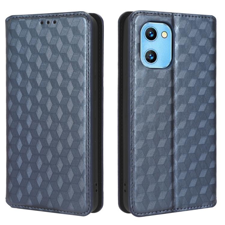For Umidigi G1 / G1 Max Cubic Grid Texture Flip Leather Phone Case