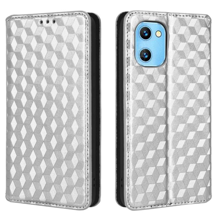 For Umidigi G1 / G1 Max Cubic Grid Texture Flip Leather Phone Case