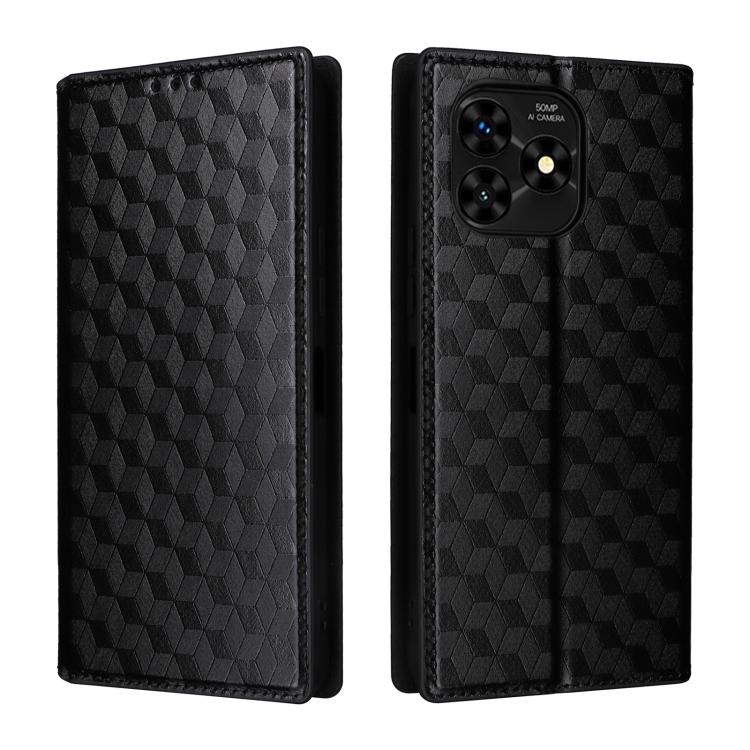 For Umidigi G5 / G5A Cubic Grid Texture Flip Leather Phone Case