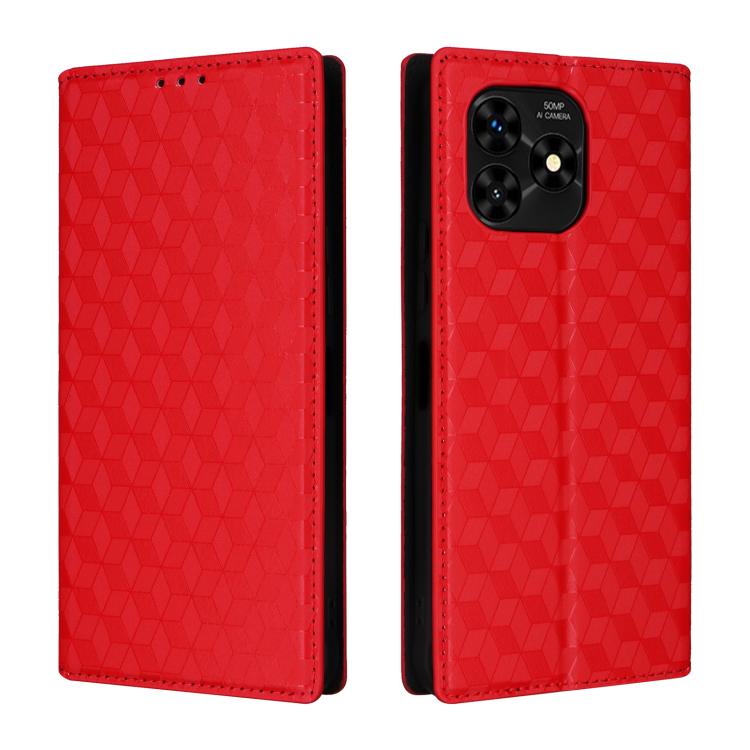 For Umidigi G5 / G5A Cubic Grid Texture Flip Leather Phone Case