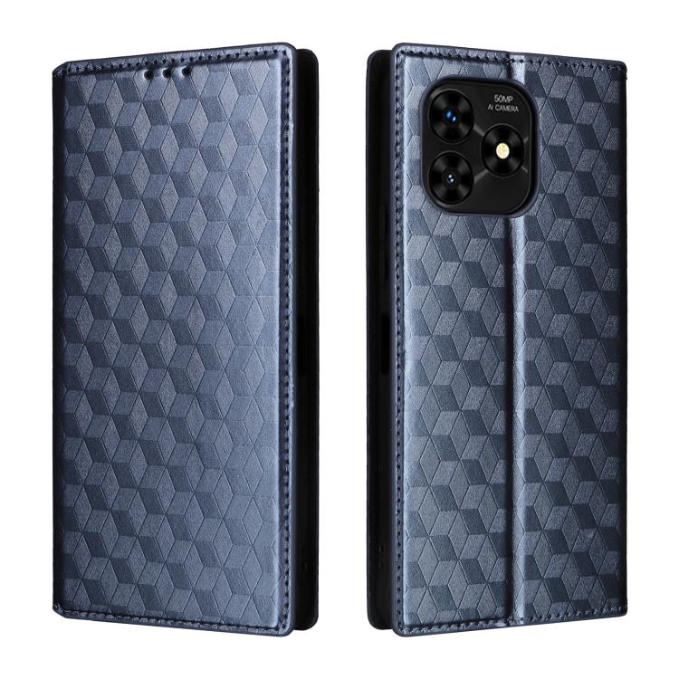 For Umidigi G5 / G5A Cubic Grid Texture Flip Leather Phone Case