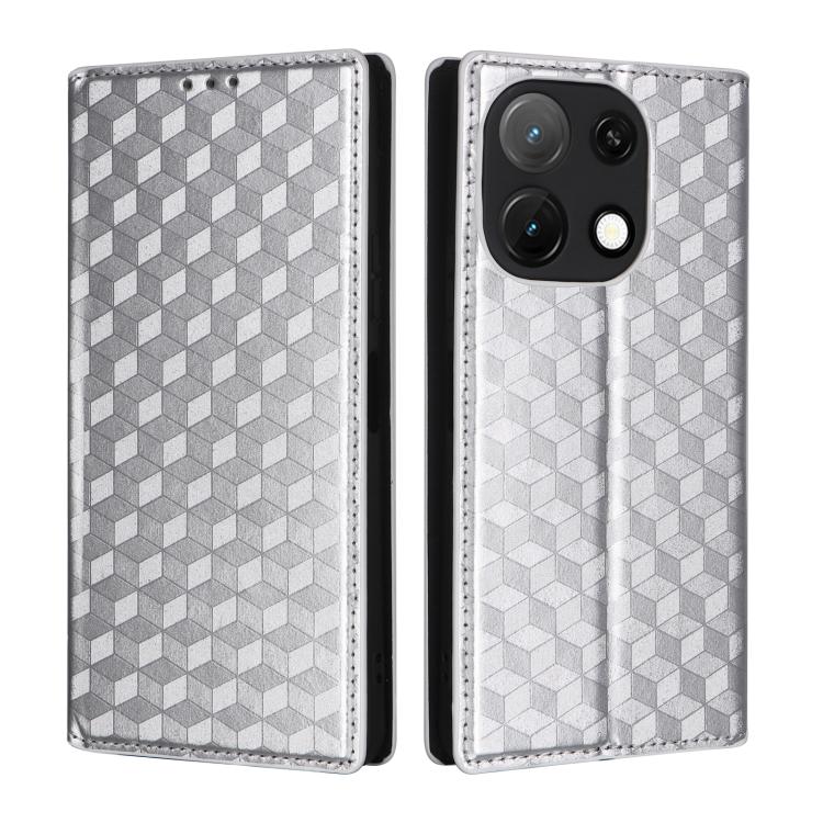 For Umidigi Note 90 Cubic Grid Texture Flip Leather Phone Case