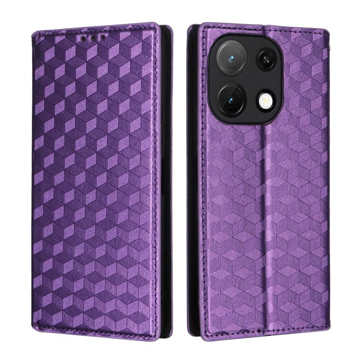 For Umidigi Note 90 Cubic Grid Texture Flip Leather Phone Case