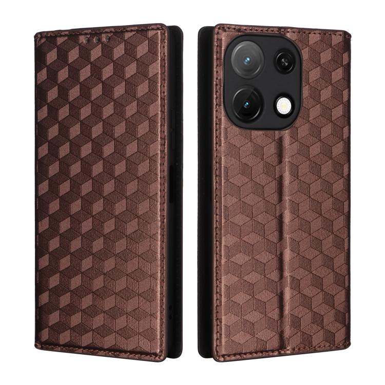 For Umidigi Note 90 Cubic Grid Texture Flip Leather Phone Case