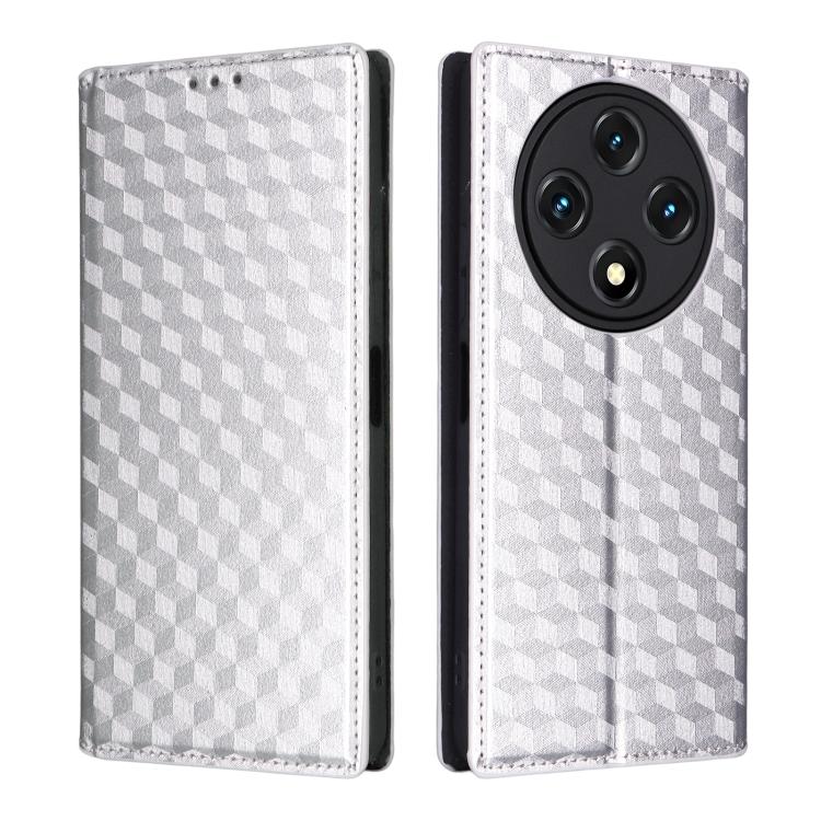 For Umidigi G100 / G100A Cubic Grid Texture Flip Leather Phone Case