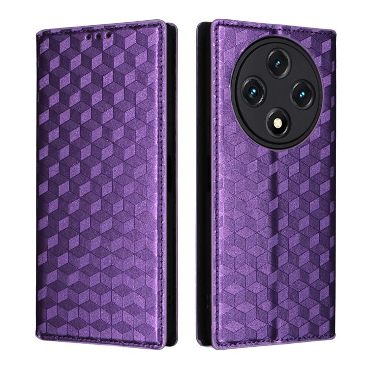 For Umidigi G100 / G100A Cubic Grid Texture Flip Leather Phone Case