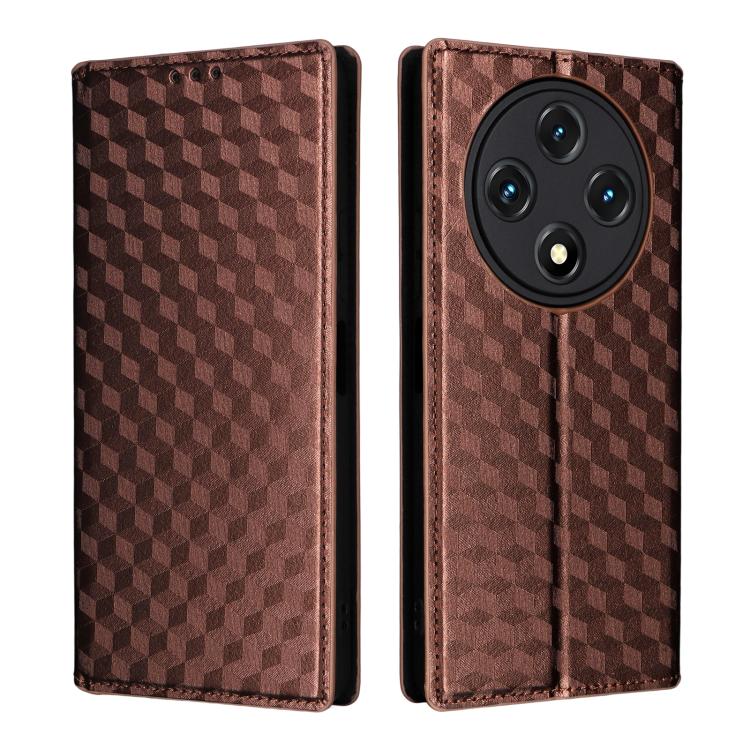 For Umidigi G100 / G100A Cubic Grid Texture Flip Leather Phone Case