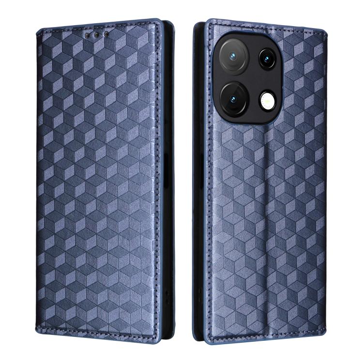 For Umidigi Note 100 4G / 5G / Note 100A Cubic Grid Texture Flip Leather Phone Case