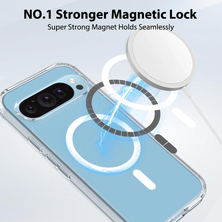 For Google Pixel 9 / 9 Pro Skin Feel Transparent MagSafe Phone Case