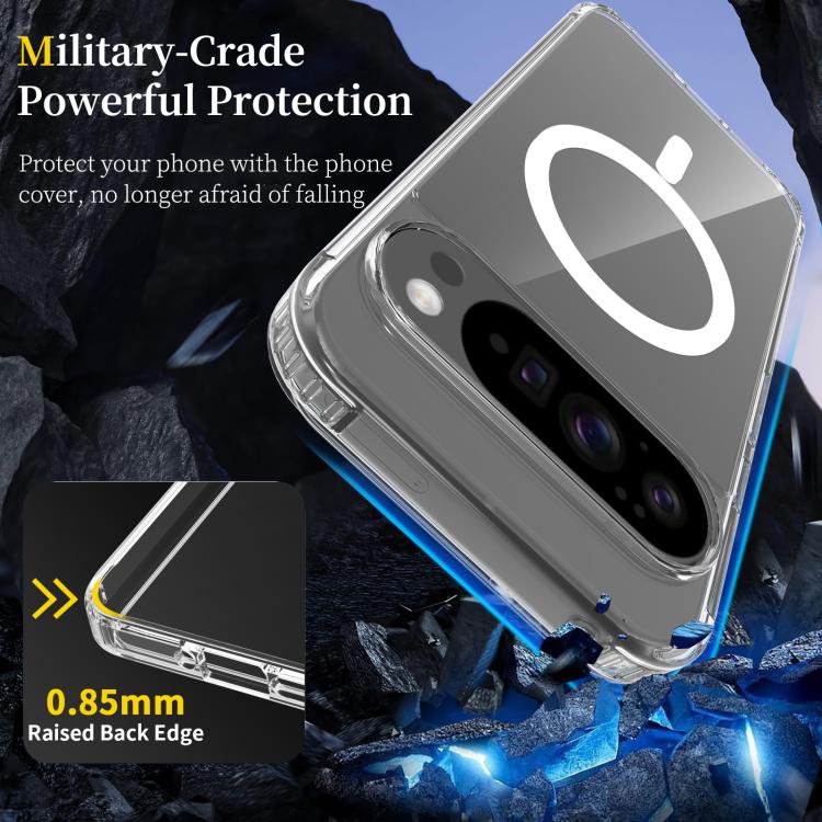 For Google Pixel 10 Pro XL Skin Feel Transparent MagSafe Phone Case