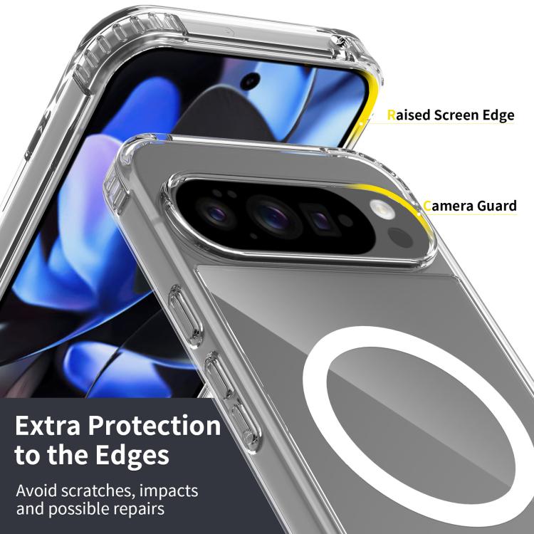For Google Pixel 10 Pro XL Skin Feel Transparent MagSafe Phone Case